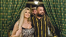 Lela Vémola a Karlos Vémola na premiéře filmu Miki v pražské Lucerně (20. srpna...