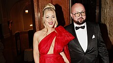Dominika Myslivcová a Zden�k Chytil na �esko-Slovenském plese  v Obecním dom� v...