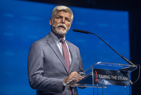 Prezident Petr Pavel promluvil na konferenci Globsec v Praze. (30. srpna 2024)