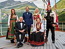 Norská princezna Ingrid Alexandra, král Harald V., korunní princ Haakon,...