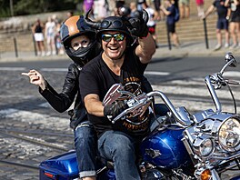 Prahou projelo 800 motorká pi All American Festu. (31. srpna 2024)