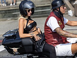 Prahou projelo 800 motorká pi All American Festu. (31. srpna 2024)