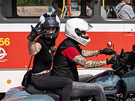 Prahou projelo 800 motorká pi All American Festu. (31. srpna 2024)