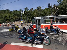 Prahou projelo 800 motorká pi All American Festu. (31. srpna 2024)