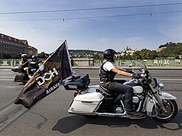 Prahou projelo 800 motorká pi All American Festu. (31. srpna 2024)