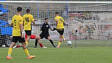 Momentka z pohárového zápasu mezi Bohunicemi a Zbrojovkou Brno, jeden ze svých...