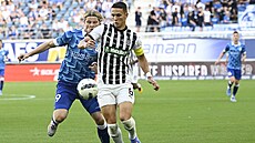 Obránce Svetozar Markovi s kapitánskou páskou blehradského Partizanu.