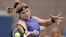 Karolína Muchová b�hem t�etího kola US Open