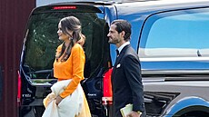 �védská princezna Sofia a princ Carl Philip na svatb� norské princezny Marthy...
