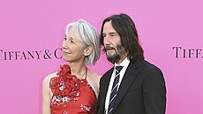 Alexandra Grantová a Keanu Reeves (Los Angeles, 15. dubna 2023)