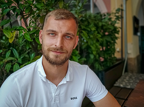 Fotbalista eských Budjovic Richard Krian