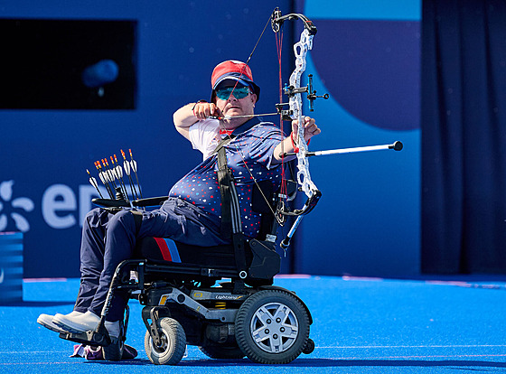 Lukost�elec David Drahonínský na paralympijských hrách v Pa�í�i.