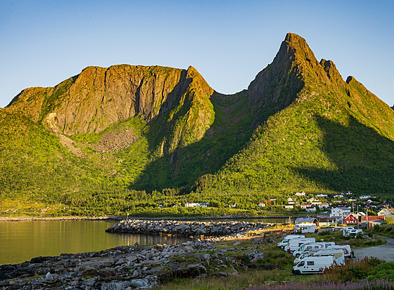 Norský ostrov Senja (7. srpna 2024)