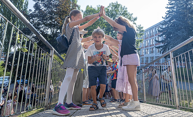 Vítání prvák ve waldorfské základní kole Jasan ve Zlín (záí 2024)