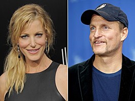 Anna Gunnová a Woody Harrelson