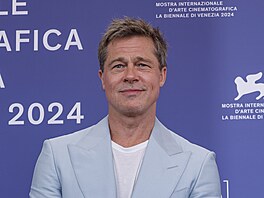 Brad Pitt v Benátkách (1. zá�í 2024)