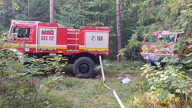 T�k� technika has� po��r v oblasti pod Tom�ovsk�m v�hledem na Slovensku.