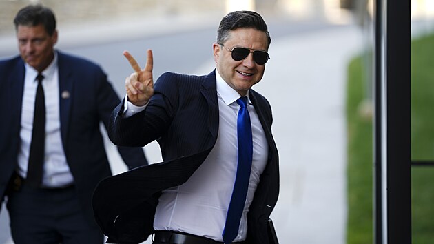 Ldr kanadsk Konzervativn strany Pierre Poilievre (19. ervna 2024)