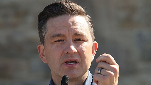 Ldr kanadsk Konzervativn strany Pierre Poilievre (29. srpna 2024)