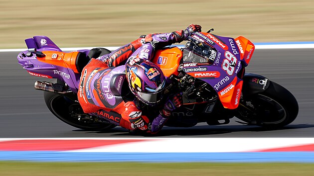 Jorge Martn bhem sprintu pi Velk cen San Marina