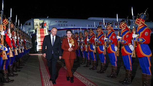 Rusk prezident Vladimir Putin dorazil na nvtvu do Mongolska. (2. z 2024)
