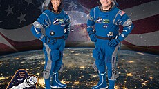 Posádka zkuebního letu lodi Starliner: Sunita Williamsová (pilot) a Butch...