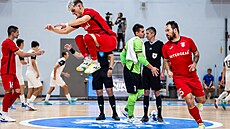 Futsalisté Chrudimi se chystají na zápas.