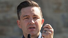 Lídr kanadské Konzervativní strany Pierre Poilievre (29. srpna 2024)