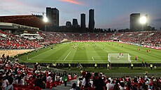 Stadion v Tbilisi ped startem zápasu Ligy národu mezi Gruzií a eskem