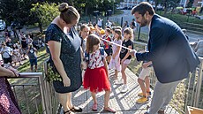 Vítání prv�á�k� ve waldorfské základní �kole Jasan ve Zlín� (zá�í 2024)