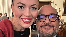 Italský ministr kultury Gennaro Sangiuliano se svou milenkou, módní...