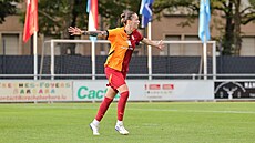 Andrea Staková slaví, za Galatasaray se trefila v zápase proti Racingu.