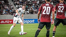 Daniel Samek (vlevo) bhem zápasu proti Spart.