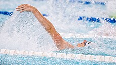 David Kratochvíl v paralympijském finále na 100 metr znak.