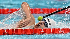 Plavec David Kratochvíl v polohovém závod na 200 metr na paralympijských...