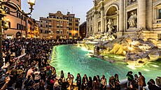 Fontána di Trevi v ím (18. kvtna 2022)