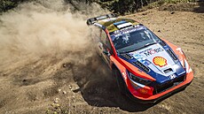 Estonský pilot Ott Tänak b�hem Akropolis rallye