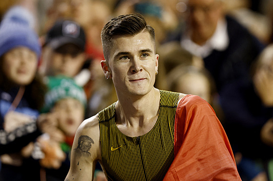 Nor Jakob Ingebrigtsen po závodu Diamantové ligy v Bruselu.