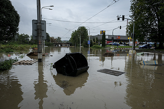 Rozvodnná eka Odra v Ostrav. (16. záí 2024)