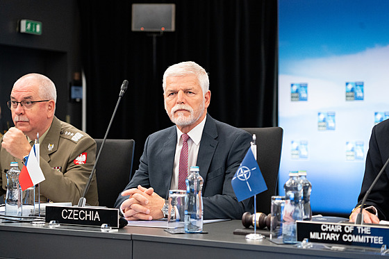Prezident Petr Pavel na jednání Vojenského výboru NATO v Praze (14.9.2024)