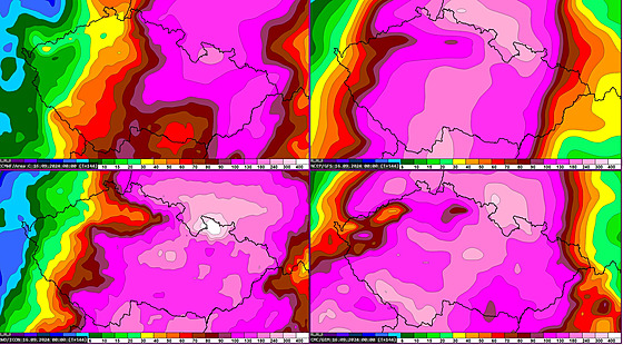 Meteorologové zveejnili rzné pedpovdní modely o moném pátením (13. záí)...