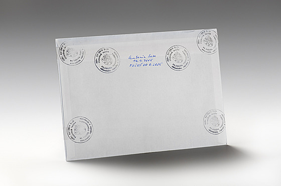 Zape�et�ná obálka se z�ejm� posledními slovy Tomá�e Garrigua Masaryka, kterou...