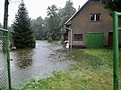 Rozvodnn eka Doubrava v Blku na Havlkobrodsku. (15. 9. 2024)