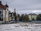 Velk voda v Opav. Do msta dorazila stolet voda. (15. z 2024)