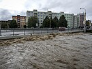 Velk voda v Opav. Do msta dorazila stolet voda. (15. z 2024)