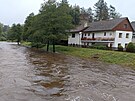 V Dalen na rsku vystoupala eka Svratka na tet povodov stupe....