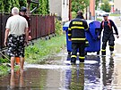 Voda zalila o vkendu tak ulice Frdku-Mstku.