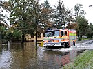 Voda zalila o vkendu tak ulice Frdku-Mstku.