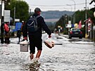 Zaplaven msto Litovel na Olomoucku. (16. z 2024)