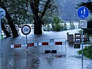 Vltava ve Vranm nad Vltavou zaplavila cyklostezku do Prahy. (14. z 2024)